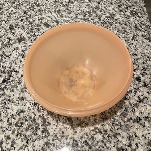 Used Vintage Tupperware Wonderlier Peach Bowl without lid 236